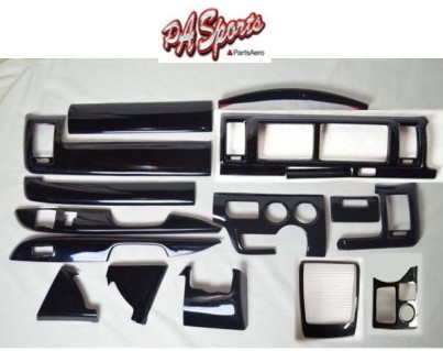 ハイエース 200系 4型/5型 ワイド DX インテリアパネル ピアノブラック 14,652円