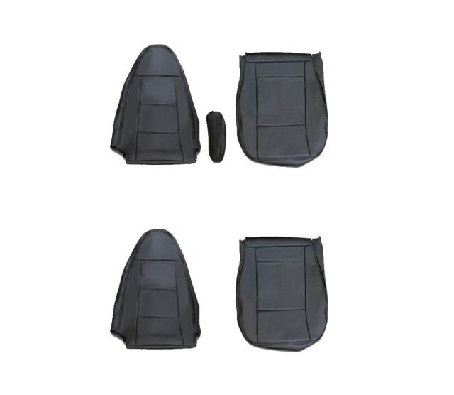 シートカバー ベストワン ファイター  運転席・助手席 1台分セット パンチングブラックPVCレザー ZEROの通販は 11,758円