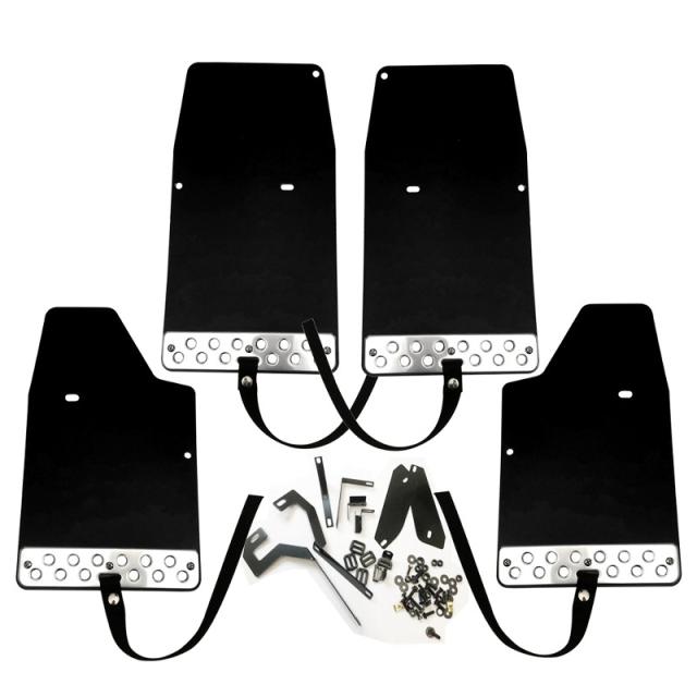 JB23 ジムニー 泥除け オフロード 専用設計 マッドガード EVA樹脂製 ベルト付き 1台分 ブラック 10年10月〜 ZEROの通販は