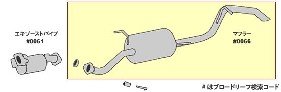 NV100クリッパーDR17V/NV100クリッパーリオDR17W マフラー □ 純正同等