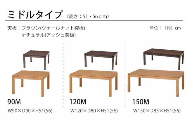 ダイニングこたつ こたつ テーブル 長方形 ハイタイプ ダイニング 120