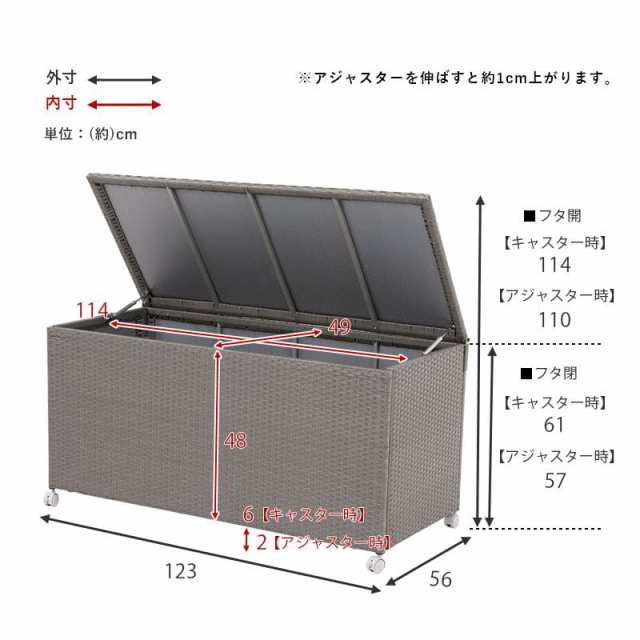 収納庫 収納ボックス 屋外 小型 スリム ベランダ 収納 スチール 防水 屋外収納 薄型 ボックス 整理 おしゃれ ふた付き キャスター付き 蓋の通販はau  PAY マーケット QUOLI au PAY マーケット－通販サイト