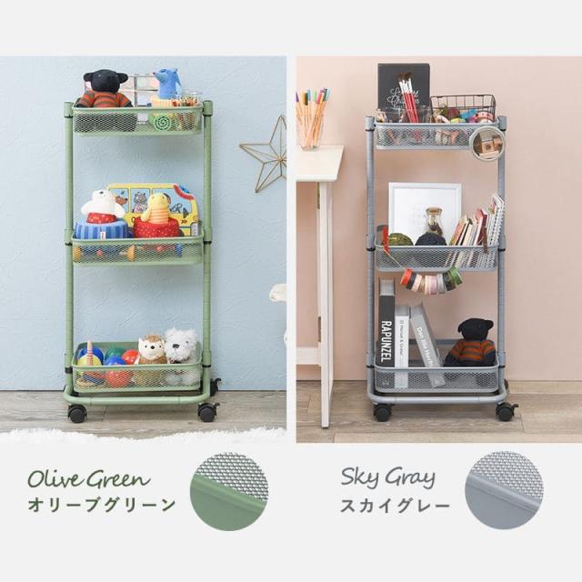 ラック 棚 キャスター 奥行25 スチール 木製 収納 ワゴン 移動