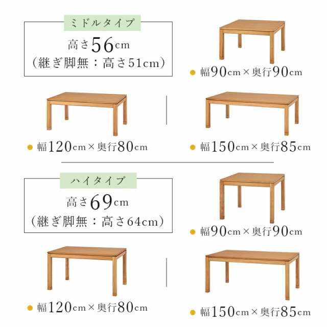 こたつ テーブル 長方形 150×85 こたつテーブル 大きめ 北欧 150 85