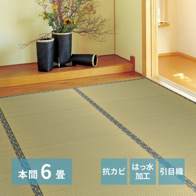 い草 上敷き 6畳 カーペット 夏 本間 撥水 防カビ リバーシブル ペット対応 い草カーペット 抗菌 防臭 長方形 ござ 夏用 ラグ おしゃれ 花ござ いぐさ