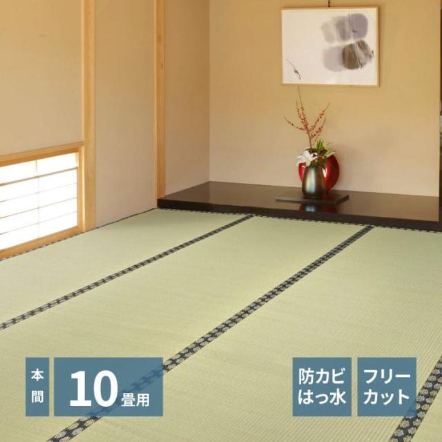 い草 上敷き カーペット 夏 フリーカット 撥水 10畳 本間 防カビ ペット対応 い草カーペット 抗菌 防臭 長方形 ござ 夏用 ラグ おしゃれ 花ござ いぐさ