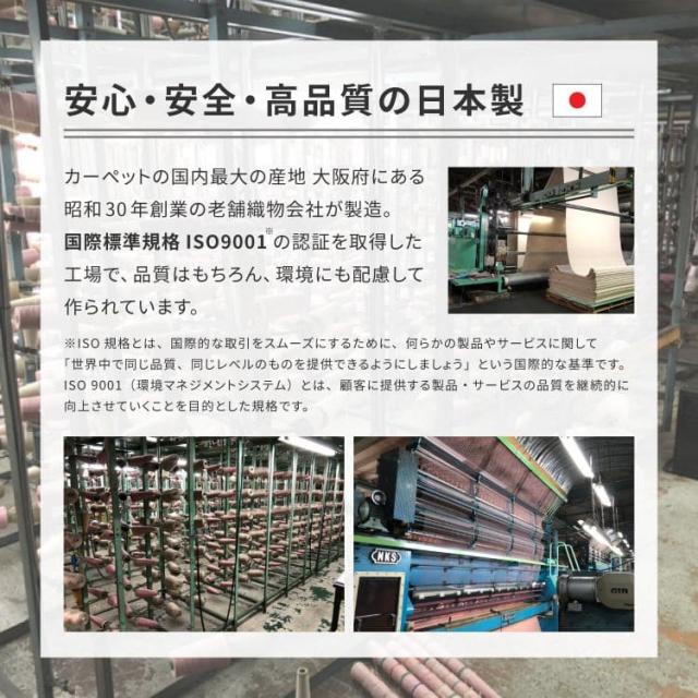 カーペット ラグ 国産 6畳 江戸間 カット 日本製 無地 冬 ペット 冬用 おしゃれ 床暖房 ホットカーペット 長方形 敷き詰め 毛足短い 子供部屋 パイル_11