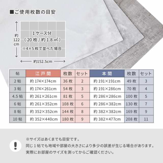 フロアタイル 置くだけ 床材 木目 白 フローリング 張り替え diy 簡単 おしゃれ タイル 置くだけ平板 床暖房対応 賃貸 傷防止 床 フローリング材 4畳 粘着 - 4