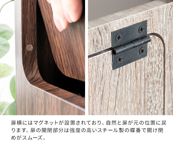ゴミ箱 ごみ箱 45リットル 45L スリム 木目 キャスター付き おしゃれ キッチン 木目調 ダストボックス フタ付き ふた ふた付き 大型 北欧 薄型_3