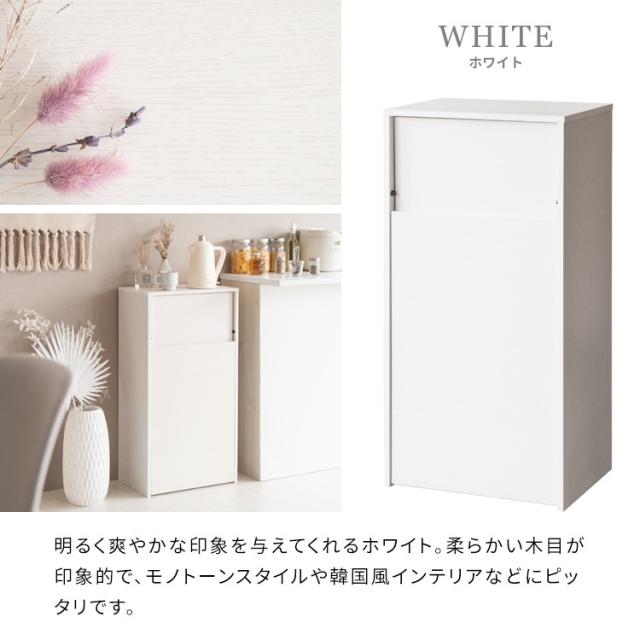 ゴミ箱 ダストボックス 45リットル フタ付き キッチン スリム 45l 幅45 木製 縦型 プッシュ キャスター 台所 おしゃれ 木目 家具 部屋 薄型 ボード_12