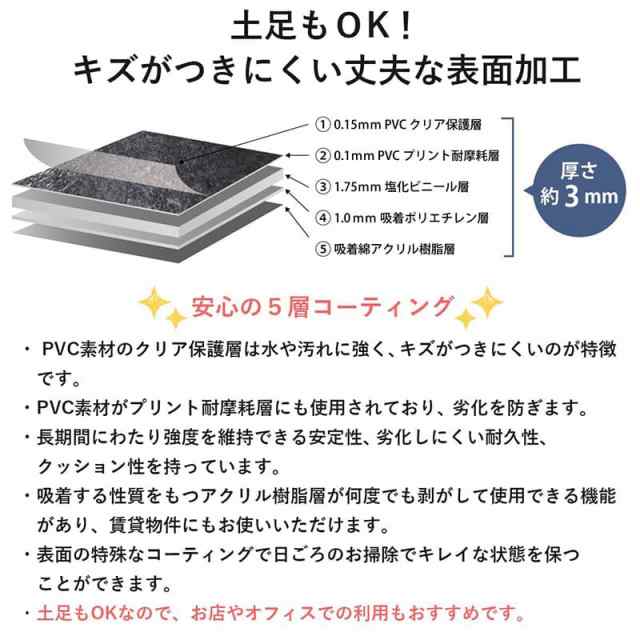 フロアタイル 置くだけ 床材 吸着 大理石 石目調 フローリング 張り替え diy 簡単 おしゃれ タイル 置くだけ平板 床暖房対応 賃貸 傷防止 床  フローリング材 3畳の通販はau PAY マーケット - QUOLI | au PAY マーケット－通販サイト