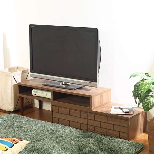 テレビ台 おしゃれ 北欧 安い 収納 Tv台 Tvボード ウォールナット ローボード 32インチ 105cm 奥行40 ロータイプ 伸縮テレビ台 32型の通販はau Pay マーケット Quoli