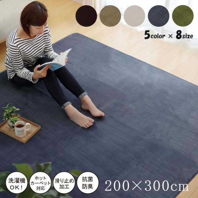 SALE／55%OFF】 ラグ 洗える ラグマット カーペット 北欧 長方形 200×300cm2 - カーペット