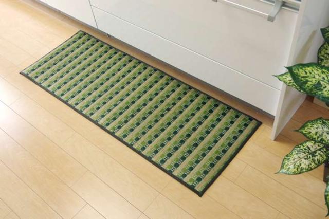 キッチンマット おしゃれ 北欧 80 270 80×270 安い 台所マット い草 西海岸 大きめ ロング 幅広 オシャレ 薄手 日本製_10