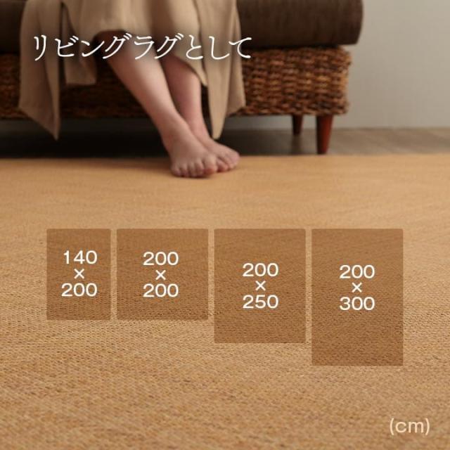 カーペット あじろ 籐 2畳 江戸間 ラグ 夏用 天然素材 通気性 涼しい 夏 おしゃれ オールシーズン 長方形 ラタン アジアン 和風 手織り 薄手 拭ける_12