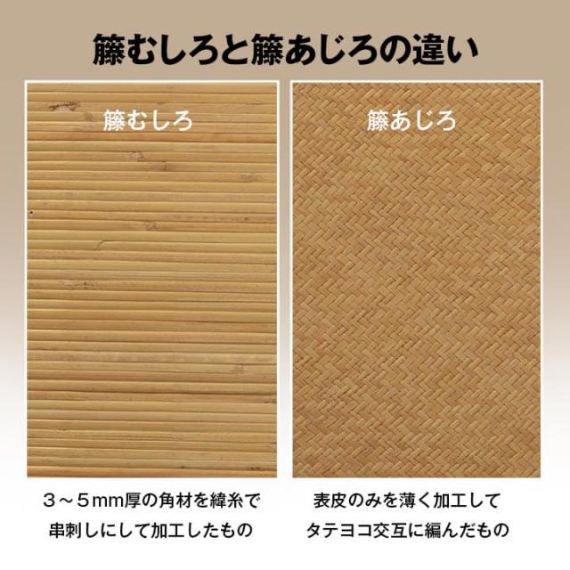 カーペット あじろ 籐 4畳 ラグ 夏用 天然素材 通気性 涼しい 夏 おしゃれ オールシーズン 長方形 ラタン アジアン 和風 手織り 薄手 拭ける 200×300_7
