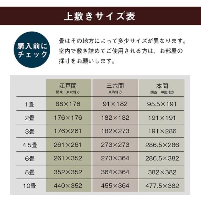 い草ラグ 上敷き 6畳 三六間 撥水 い草カーペット カーペット い草 ラグ いぐさ 国産 畳 夏用 抗菌 防臭 日本製 夏 上敷き畳 リバーシブル_15