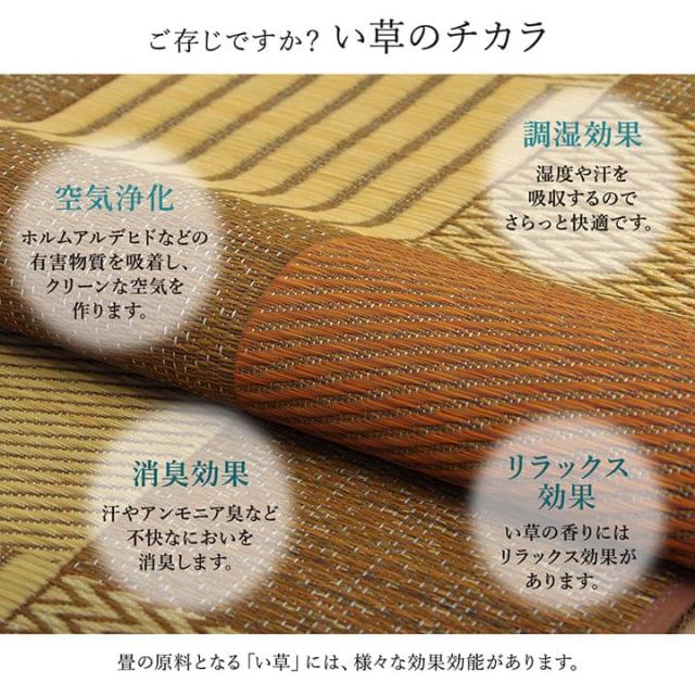 い草ラグ 3畳 江戸間 い草 カーペット 国産 上敷き い草カーペット ラグ いぐさ 畳 夏用 日本製 おしゃれ 抗菌 防臭 サイズ 三畳 夏 長方形 ござ 上敷き畳_5