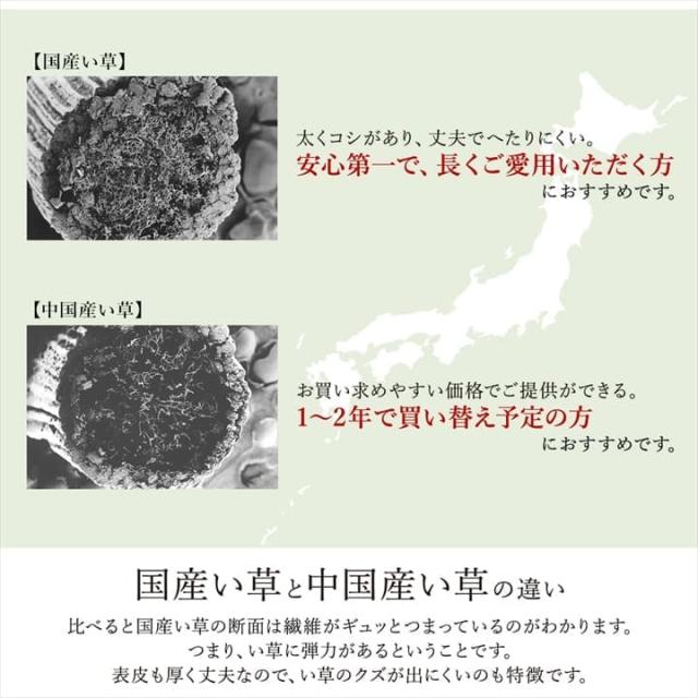 カーペット 6畳 江戸間 夏 い草 ラグ 夏用 ペット 日本製 拭ける 国産 厚手 子供 天然素材 おしゃれ 長方形 通年 オールシーズン いぐさ 和風 抗菌 防臭_12