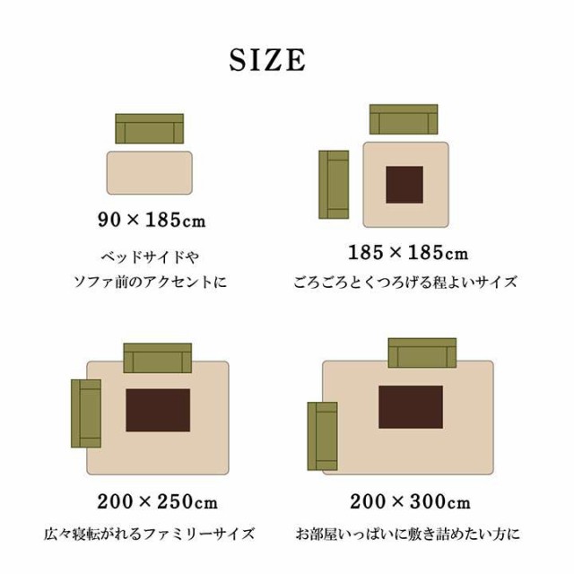 ラグ こたつ敷布団 洗える 冬用 こたつ 敷布団 洗濯 1畳 滑り止め