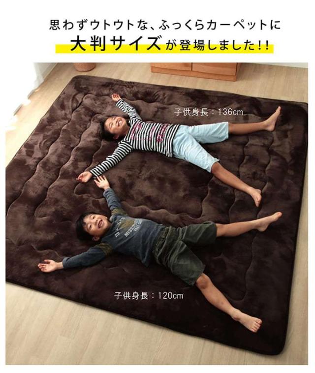 こたつ敷き布団 ラグ 正方形 厚手 2畳 冬 滑り止め付き カーペット 冬用 こたつ敷布団 洗える オールシーズン 絨毯 極厚 滑り止め 防音 無地 こたつ おしゃれ