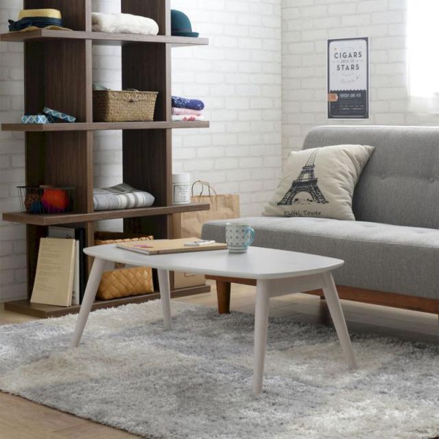 センターテーブル 大きい 木製 北欧 リビングテーブル 90 コンパクト おしゃれ インテリア ヴィンテージ 安い 白 ローテーブル 一人暮らの通販はau Pay マーケット Quoli