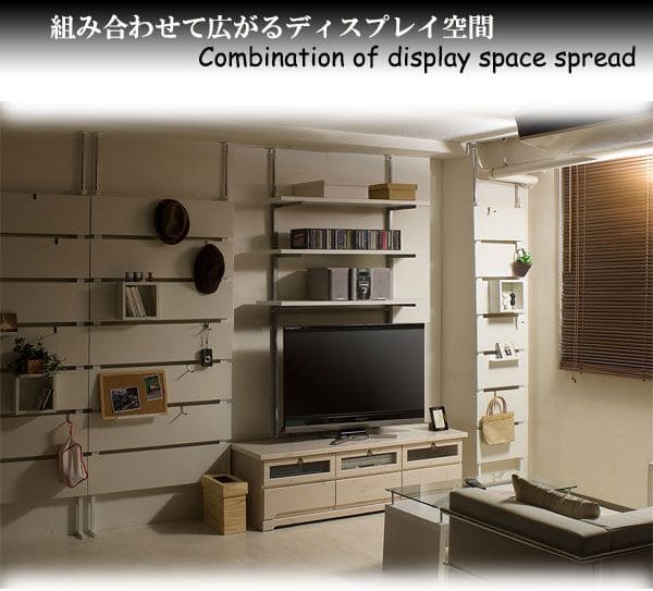 突っ張りラック 棚 3段 幅120 スリム ラック つっぱり 突っ張り棚 diy 収納 棚板 スチール 奥行30 隙間 薄型 壁面 ラダーラック おしゃれ 突っ張り式 壁_7