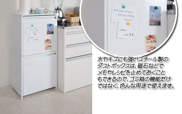ゴミ箱 スリム 2段 60l 幅45 フタ付き ラック 斜め ダストボックス