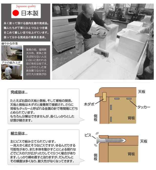 チェスト ハイチェスト 完成品 幅80 120 ローチェスト 白 タンス 大