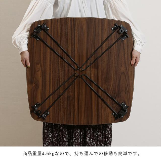 ローテーブル 折りたたみ 小さめ テーブル 折りたたみテーブル 正方形 小さい 北欧 おしゃれ ミニテーブル 軽い 折り畳みテーブル 机 幅60 軽量 ミニ 座卓 折り畳み 和室 コンパクト 完成品 一人暮らし ちゃぶ台 リビング ソファ ロー 折れ脚 リビングテーブル 簡易_3