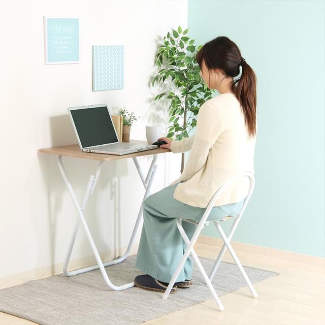 おしゃれ！便利！折り畳みテーブル＆チェアセット送料込独り暮らし新生活