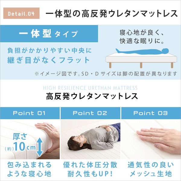 脚付きマットレス ダブル マットレス 高反発 脚付き マットレス付き 子供 コンパクト ロー 子供部屋 通気 ダブルベッド ベッド 足つき 連結 すのこ フレーム 耐荷重 カビ 子供用 つなげる おしゃれ 通気 下 収納 一体型 白 ネイビー ブラウン メッシュ モダン_8