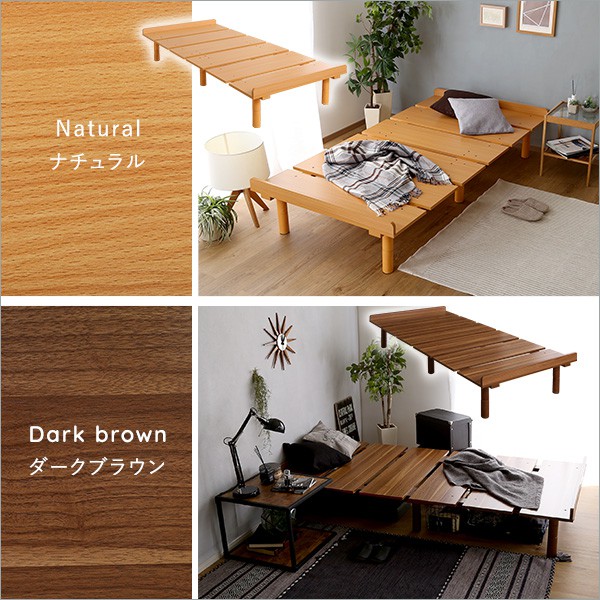 メラミンすのこベッド シングルサイズ 家具 インテリア ベッド すのこ 脚付き すのこ シングル 木製ベッド 1人 一人 1人暮らし 子供 ローベッド 高さ調節 おしゃれ シンプル メラミン 組み立て簡単_2