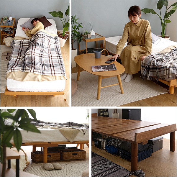 メラミンすのこベッド シングルサイズ 家具 インテリア ベッド すのこ 脚付き すのこ シングル 木製ベッド 1人 一人 1人暮らし 子供 ローベッド 高さ調節 おしゃれ シンプル メラミン 組み立て簡単_10