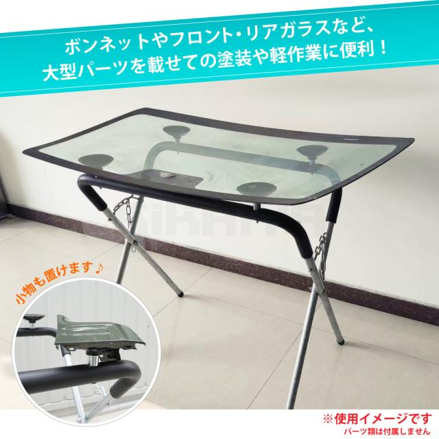 塗装スタンド ゴム受け付き ボンネット フロントガラス 塗装 ペイントスタンド 塗装台 作業台 板金塗装 バンパーラック KIKAIYA_1