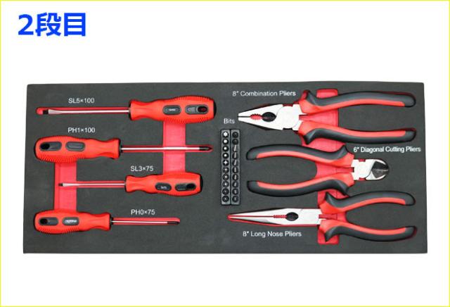 工具セット 84pcs 工具箱 ツールセット DIY工具 日曜大工 整備工具セット ツールチェスト KIKAIYA_3
