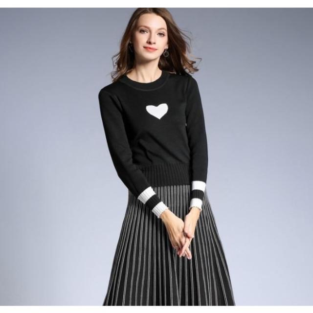 ニット セーター レディース コーデ 30代 40代 学生 長袖 ハート柄 おしゃれ 薄手 秋冬 送料無料の通販はau Pay マーケット ふわふわり