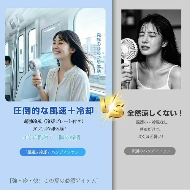 【最新進化版199階段調整】ハンディファン冷却 PROMAX 大風量 超軽量 卓上扇風機 冷却プレートハンディ扇風機 手持ち扇風機 ミニ扇風機 充電式コードレス 扇風機 usb 扇風機 卓上 シシベラ_1