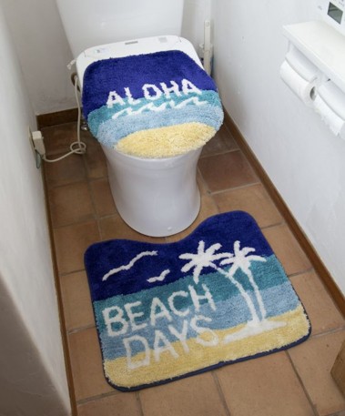 ハワイアントイレマットセット グラデパームトイレセット ａｌｏｈａトイレマット サンセット パームツリー 新生活インテリア ハワイアンの通販はau Pay マーケット Leahawaii