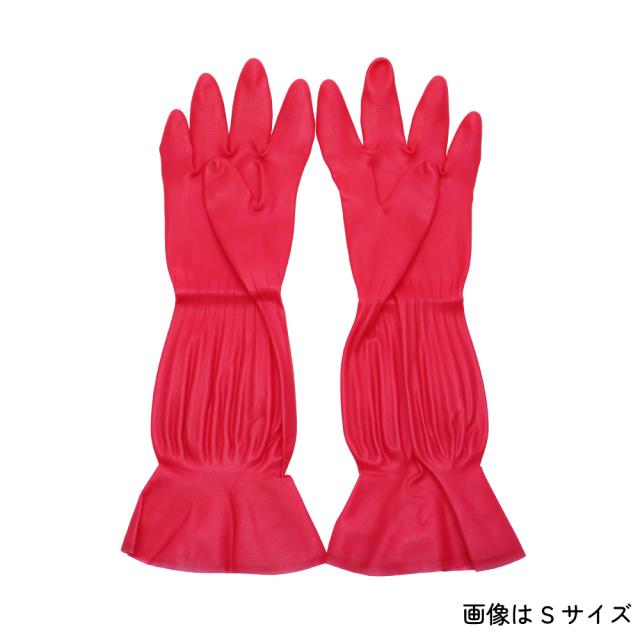 ゴム手袋 プリティーネ 天然ゴム手袋 キッチン 掃除 40双 Mサイズ 抗菌加工 サステナブル素材_5