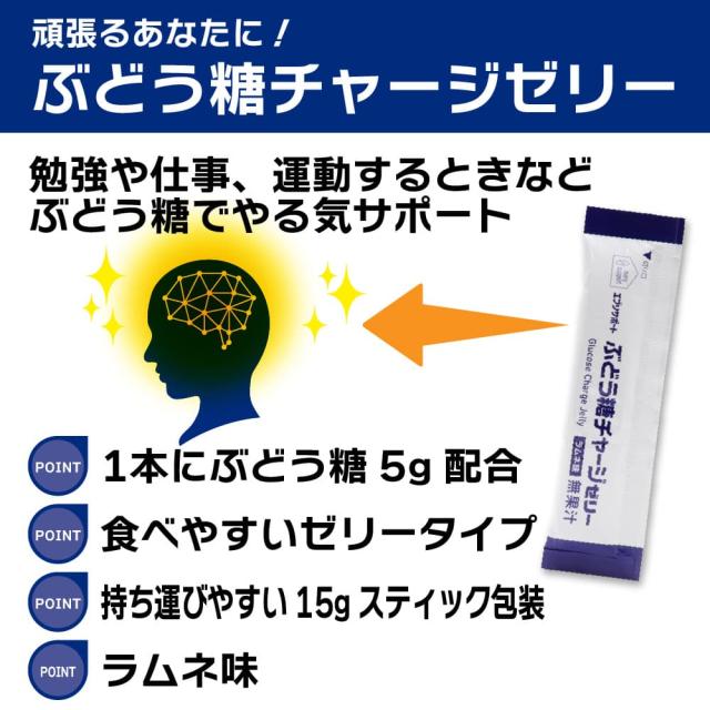 ぶどう糖 チャージゼリー ラムネ味 500本(10本入 ×50袋) 無果汁 個包装 ブドウ糖 ゼリー エブリサポート_2