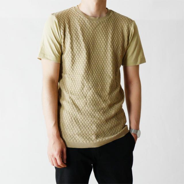 サマーニット メンズ 半袖 無地 サマーセーター Tシャツ ニットtシャツ シンプル 切替 ブランド フィッシャーマン ニットソー おしゃれ の通販はau Pay マーケット H メンズセレクトファッション