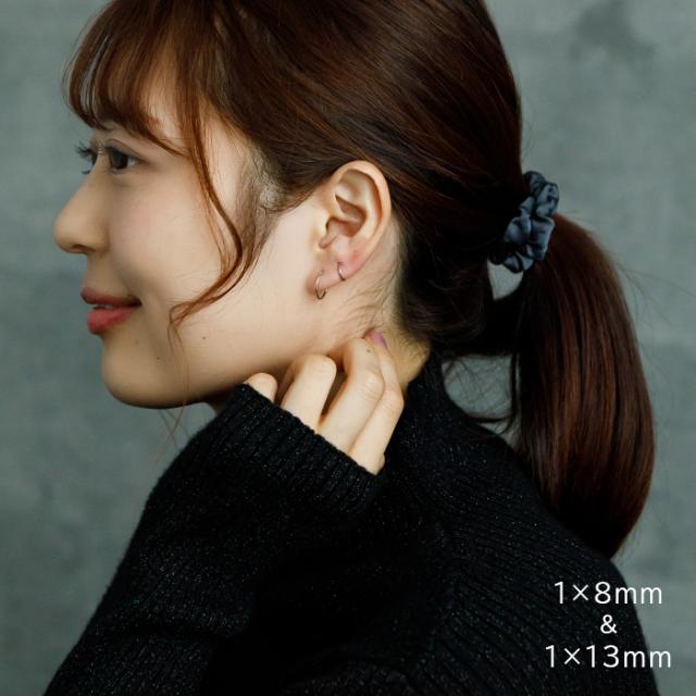新品PT900 プラチナ フープ ピアス 刻印あり 上質 日本製 ペア 510 新品 PT900 プラチナ 7×13㎜ フープ ピアス 刻印あり 上質 日本