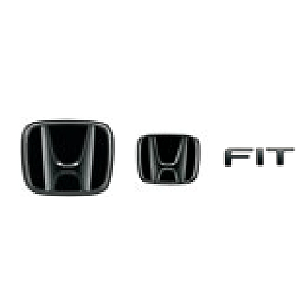 HONDA ホンダ純正 08F20-TZA-000(08F20TZA000) FIT フィット ブラックエンブレム Hマーク2個+車名エンブレム/ブラッククローム調 2020年02月〜