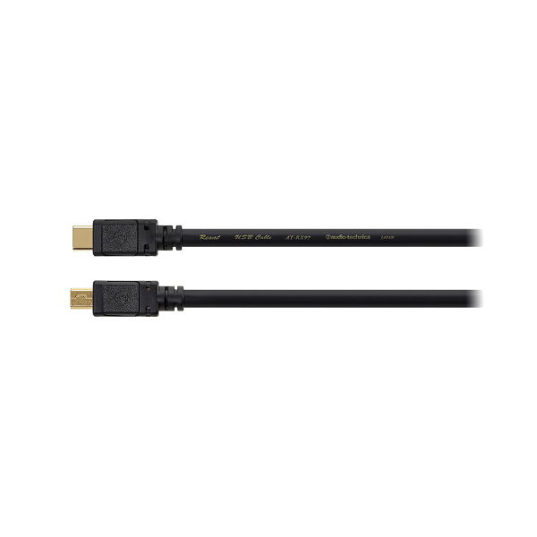 audio-technica オーディオテクニカ AT-RX97CN/1.3 トリプルハイブリッドUSBケーブル 1.3m USBプラグ(USB Type-C) ⇔ (USB miniB)