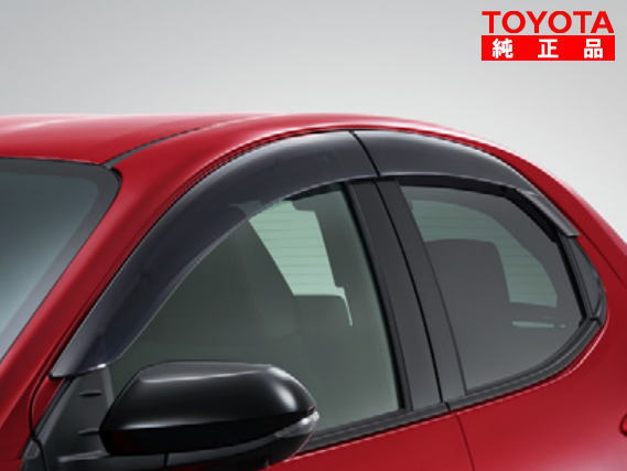 TOYOTA トヨタ純正 08162-52210 ヤリス MXPA10、MXPA15、MXPH17、MXPH14、KSP210 サイドバイザー1台分 純正オプション品 アクセサリーパーツ ドレスアップ
