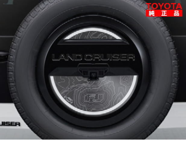 TOYOTA トヨタ純正 08189-60040 ランドクルーザーFJ スペアタイヤデカール アクティブ TRJ240W 純正オプション品 アクセサリーパーツ ドレスアップ ランクルFJ