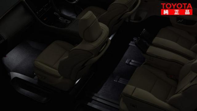 TOYOTA トヨタ純正 0852B-58050 アルファード 40系 インテリアイルミネーション（ホワイト）フロント、リヤ  純正オプション品 アクセサリーパーツ ドレスアップ
