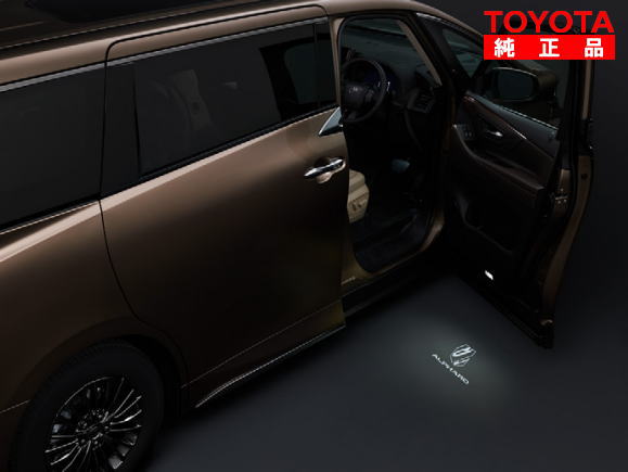 TOYOTA トヨタ純然たる 0852D-58210 アルファード 40系 プロジェクションカーテシイルミ 向こう正面働き掛ける  純然たるオプション品 付属品一部分 お洒落 カーテシランプ