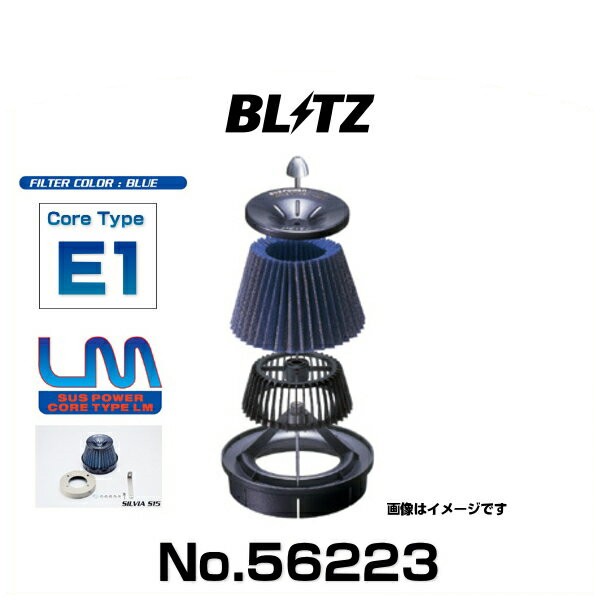 BLITZ ブリッツ No.56223 フィット、フィットハイブリッド、ヴェゼル ハイブリッド用 サスパワーコアタイプLM エアクリーナー